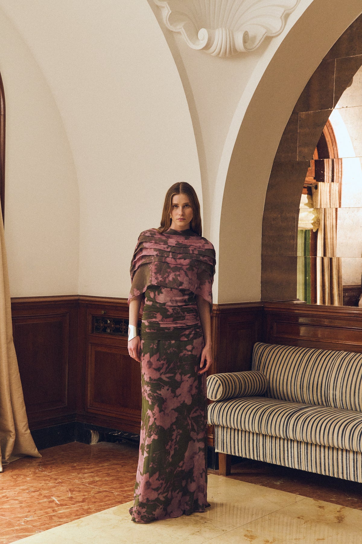 Brisa Shawl, Spring Perfume Print