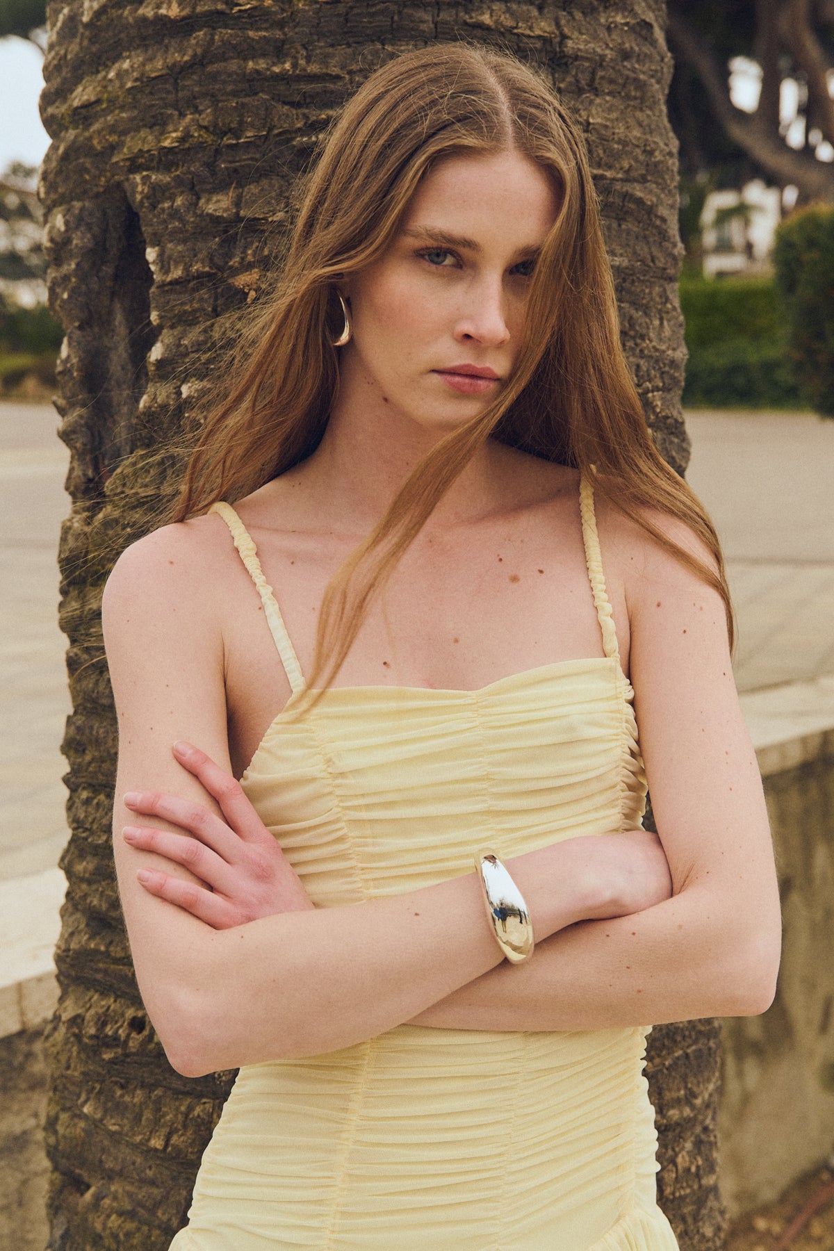 Vestido Ari, Pale Banana Knit