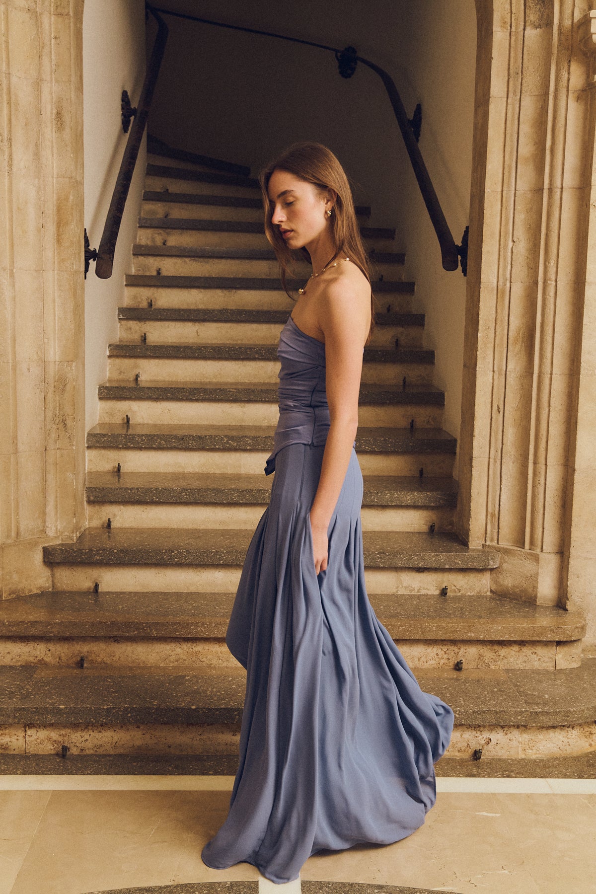 Marianne Skirt, Steel Blue