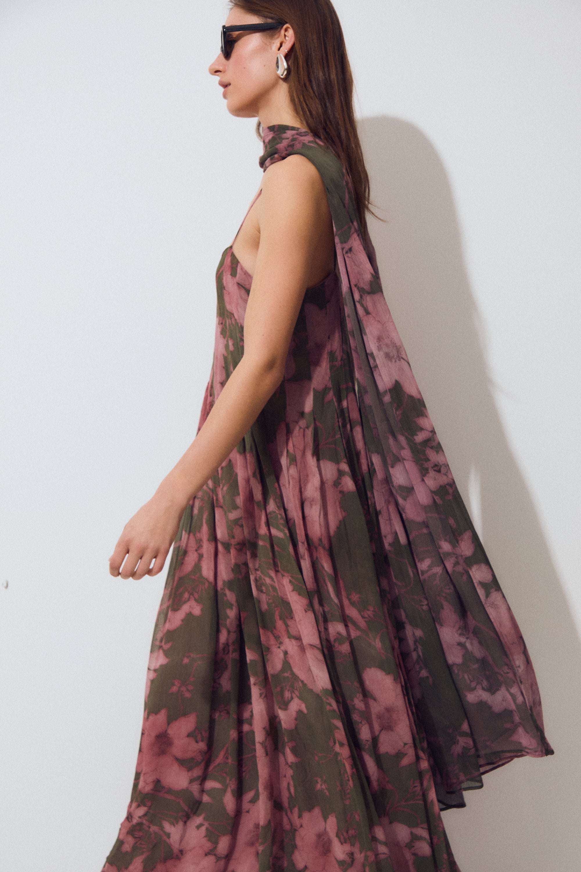 Maxime Dress, Spring Perfume Print