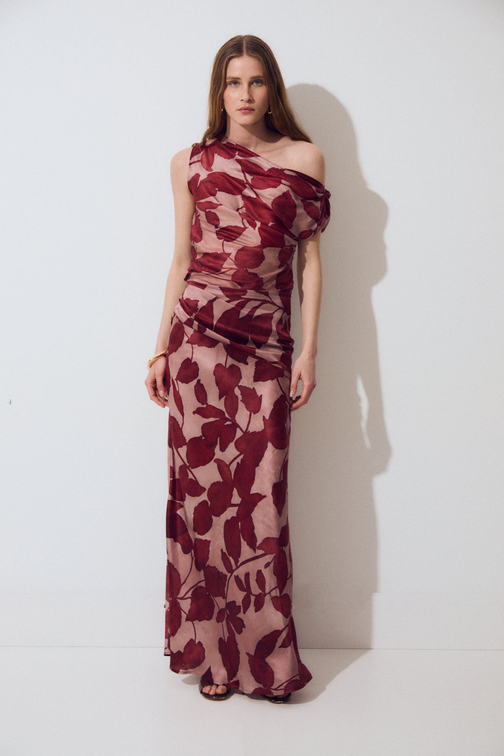 Helene Top, Silk Flower Print