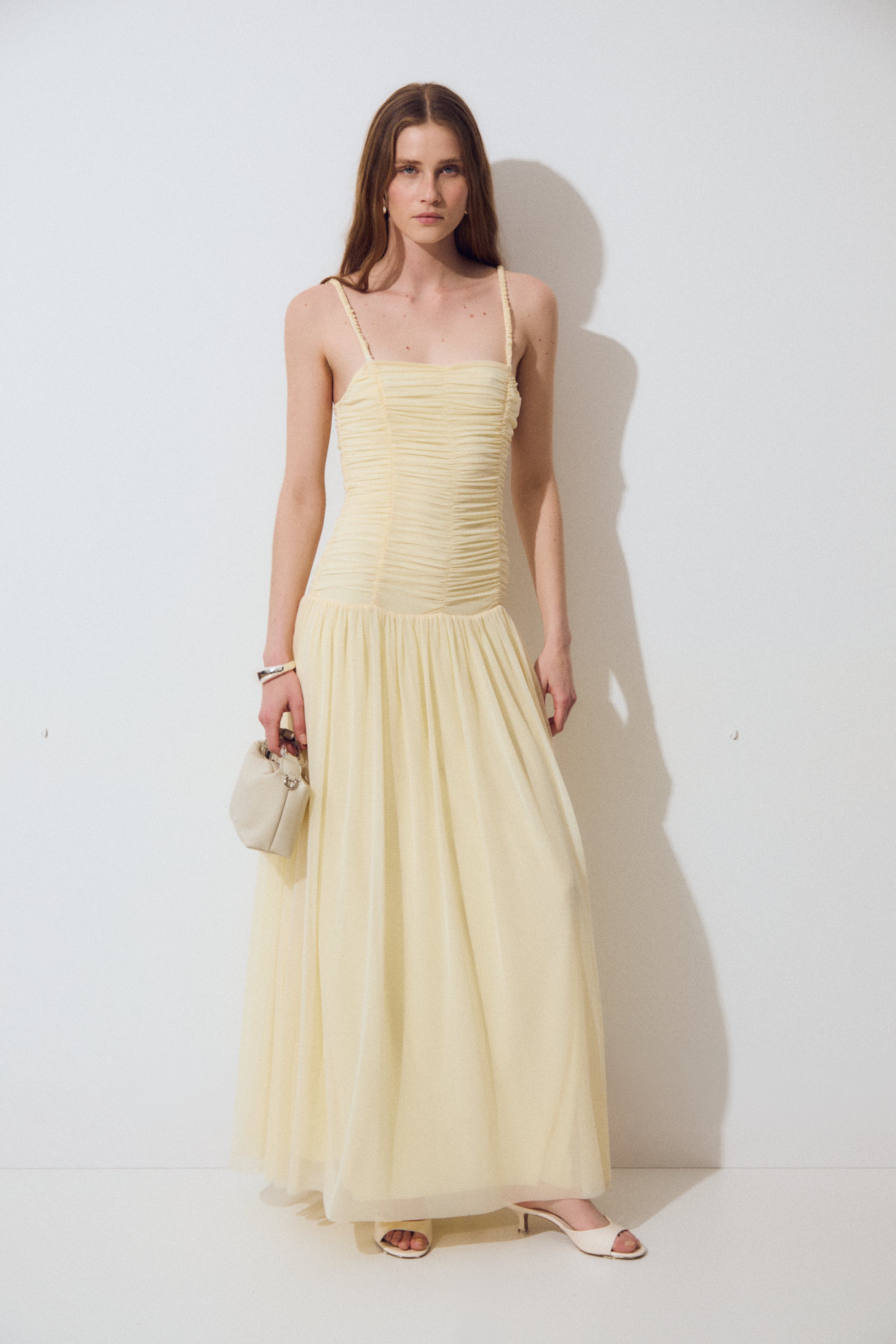 Vestido Ari, Pale Banana Knit