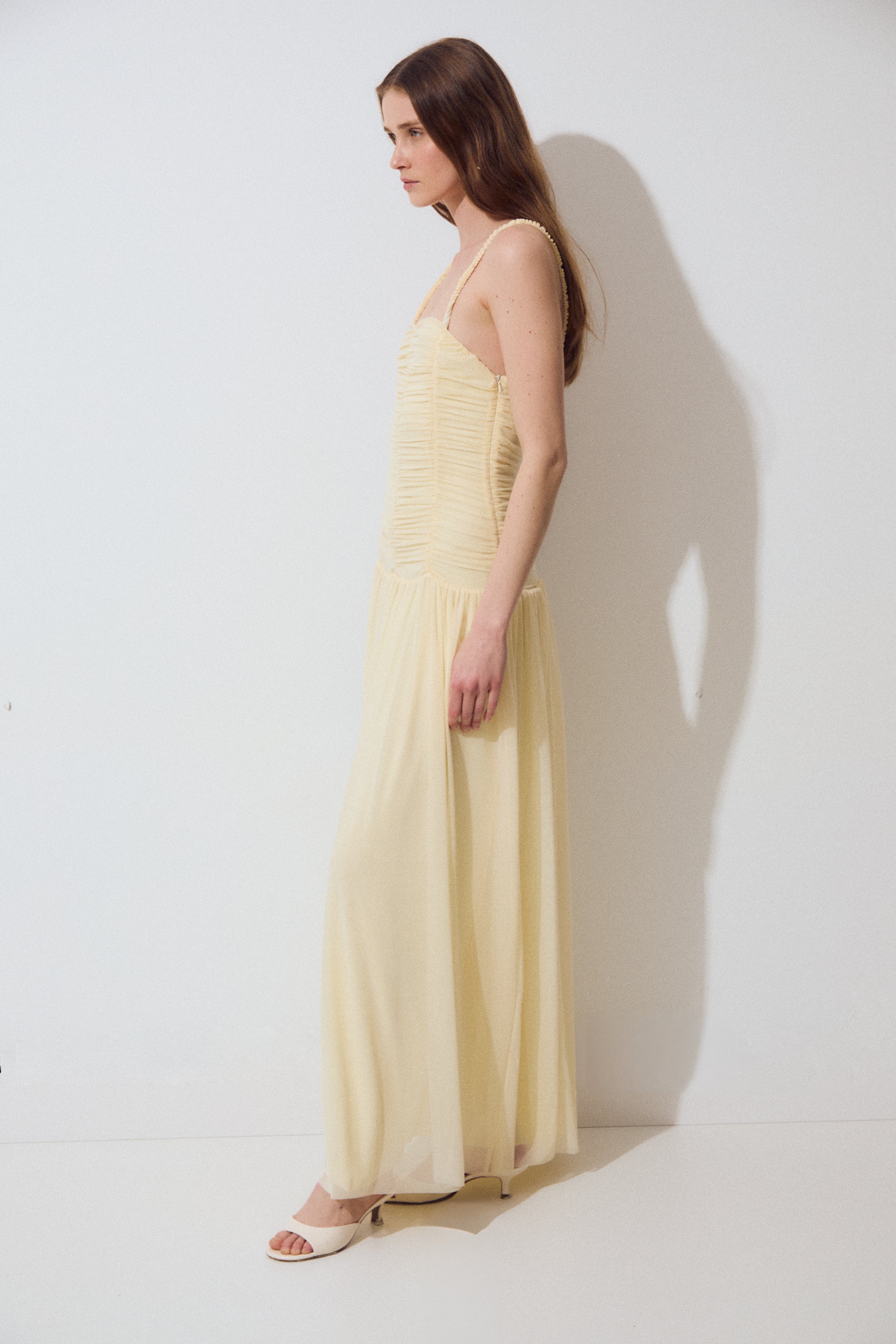 Vestido Ari, Pale Banana Knit