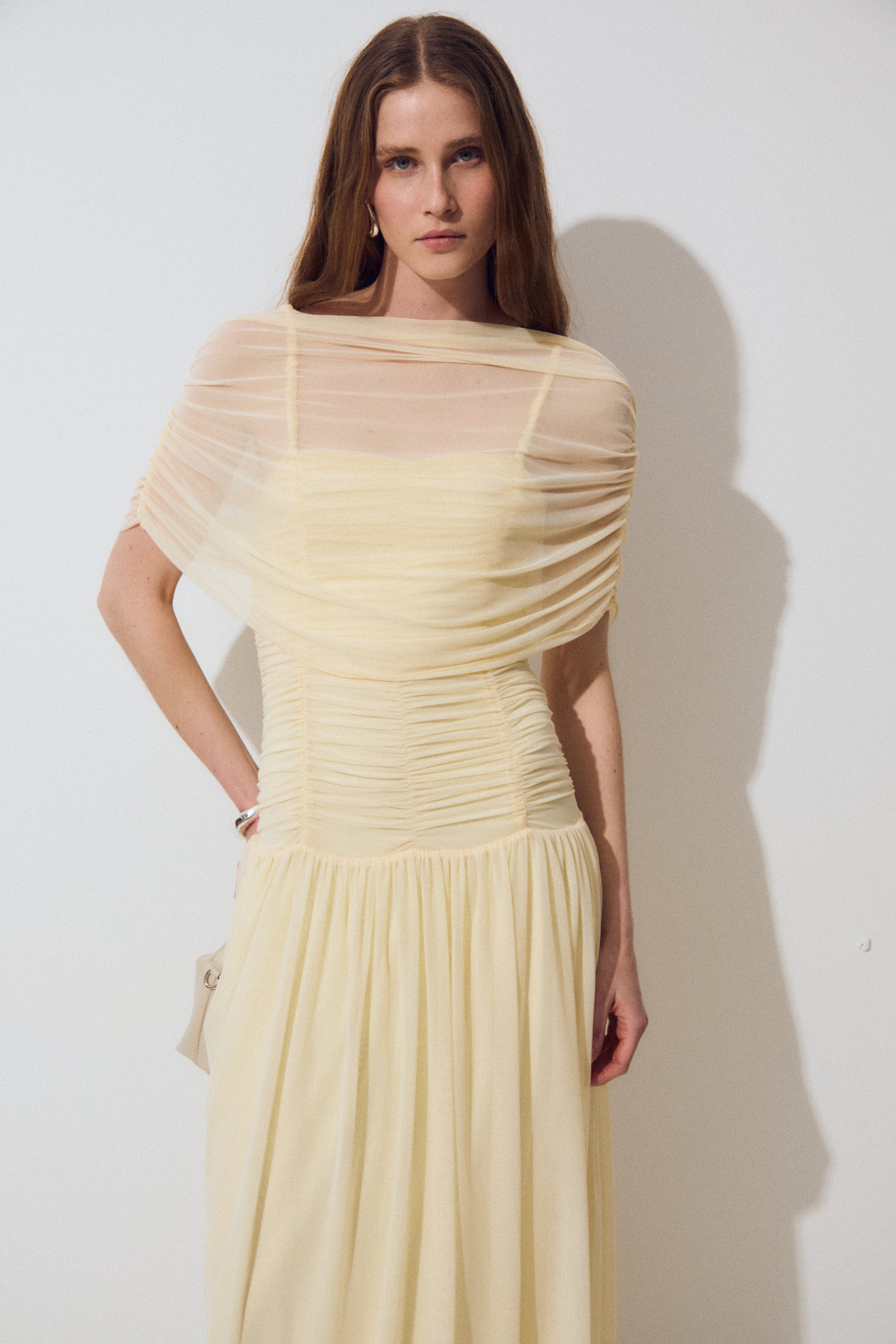 Vestido Ari, Pale Banana Knit