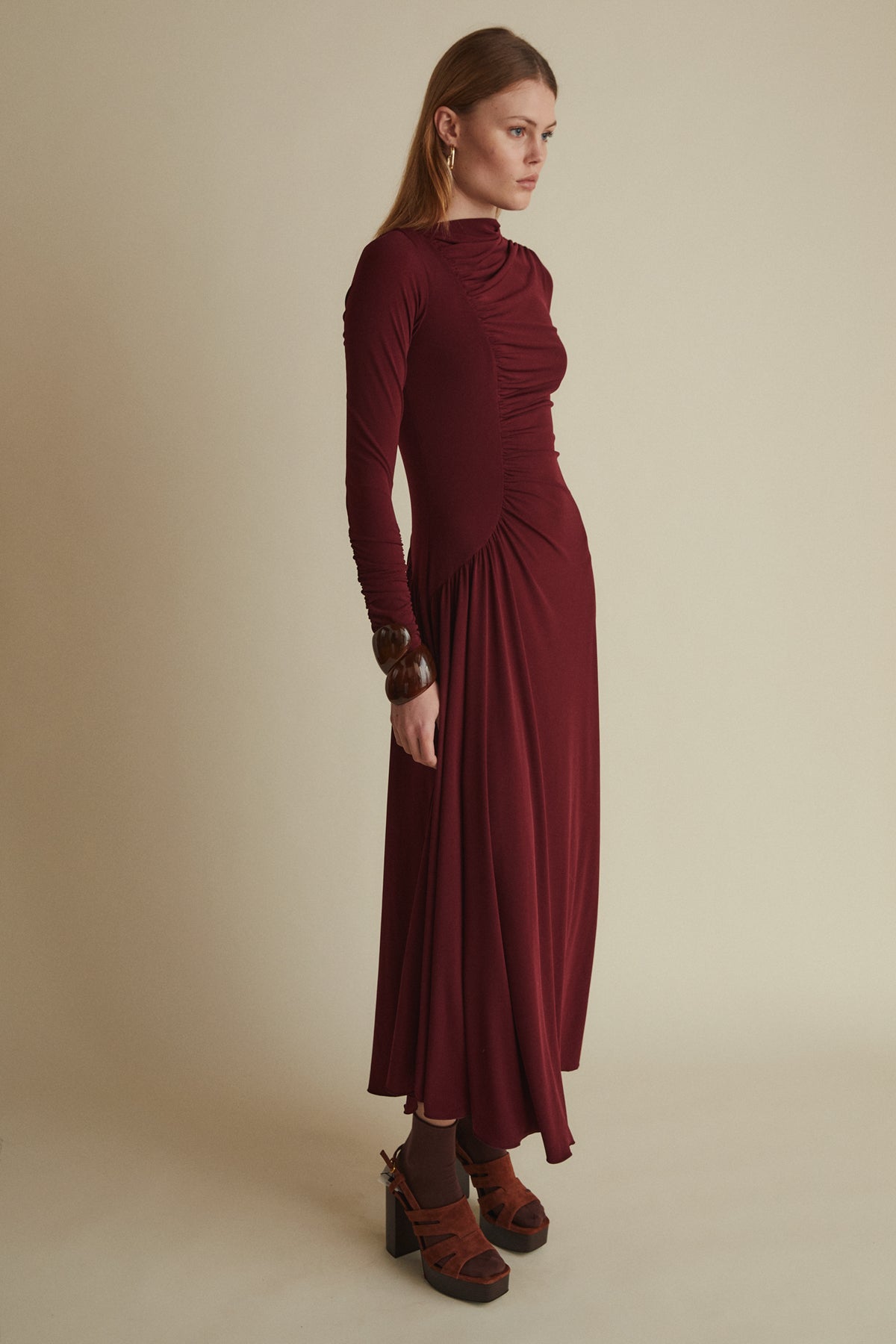 Stella Dress, Plum