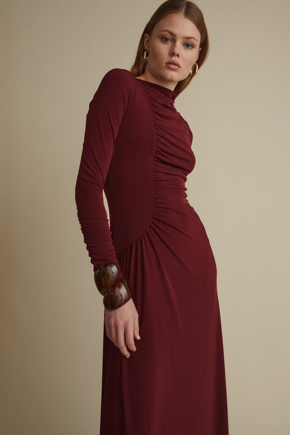 Stella Dress, Plum