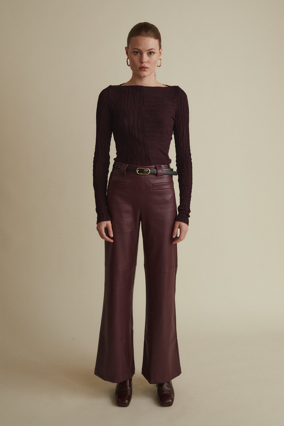 Jasper Pants, Burgundy