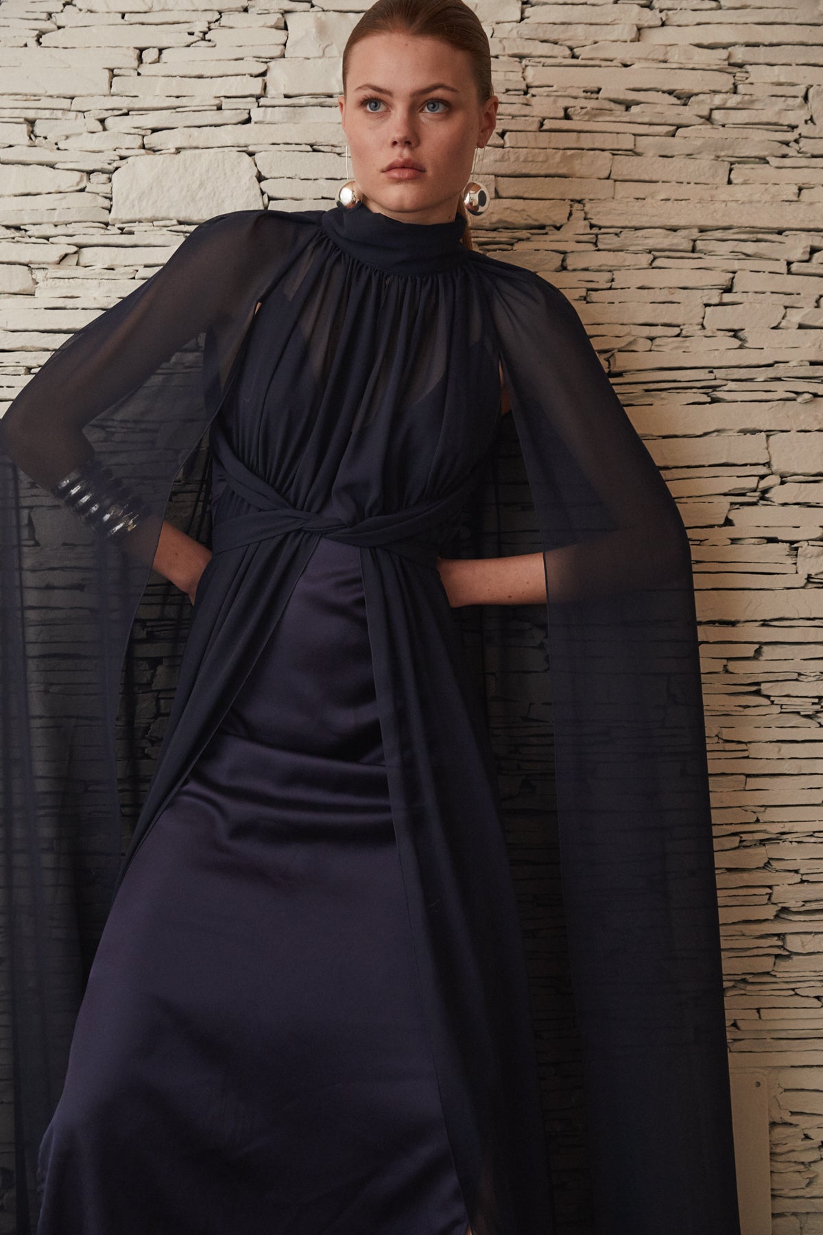 Riviera Cape & Dress, Navy