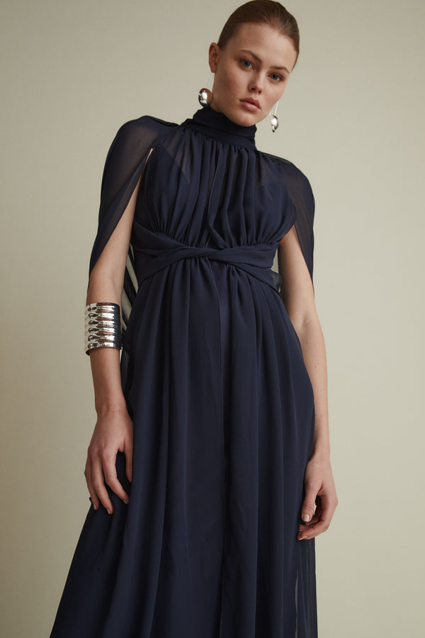 Riviera Cape & Dress, Navy