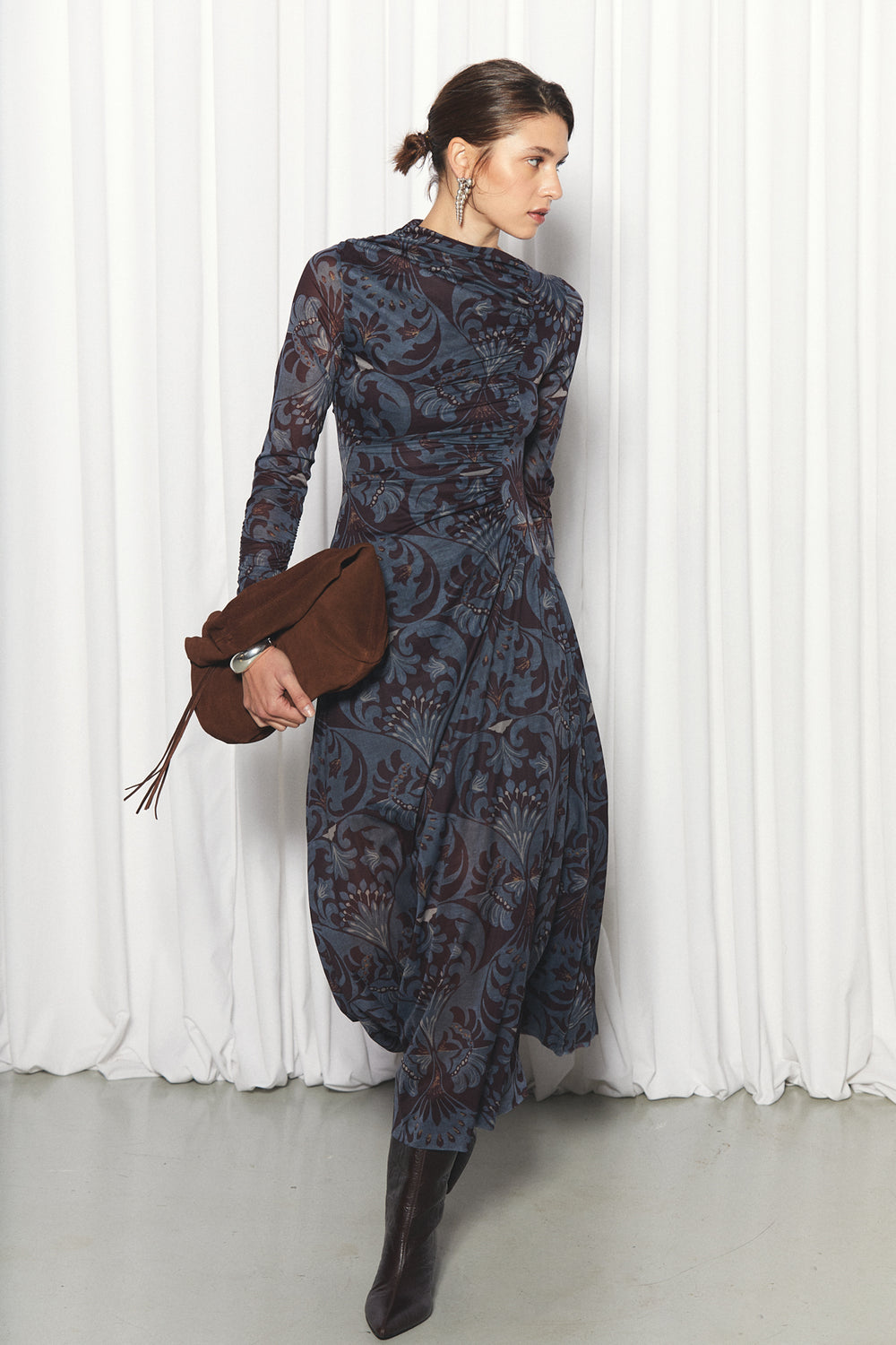 Stella Dress, Ethereal Print | Winter Wedding Guest Dress – Avec Studio