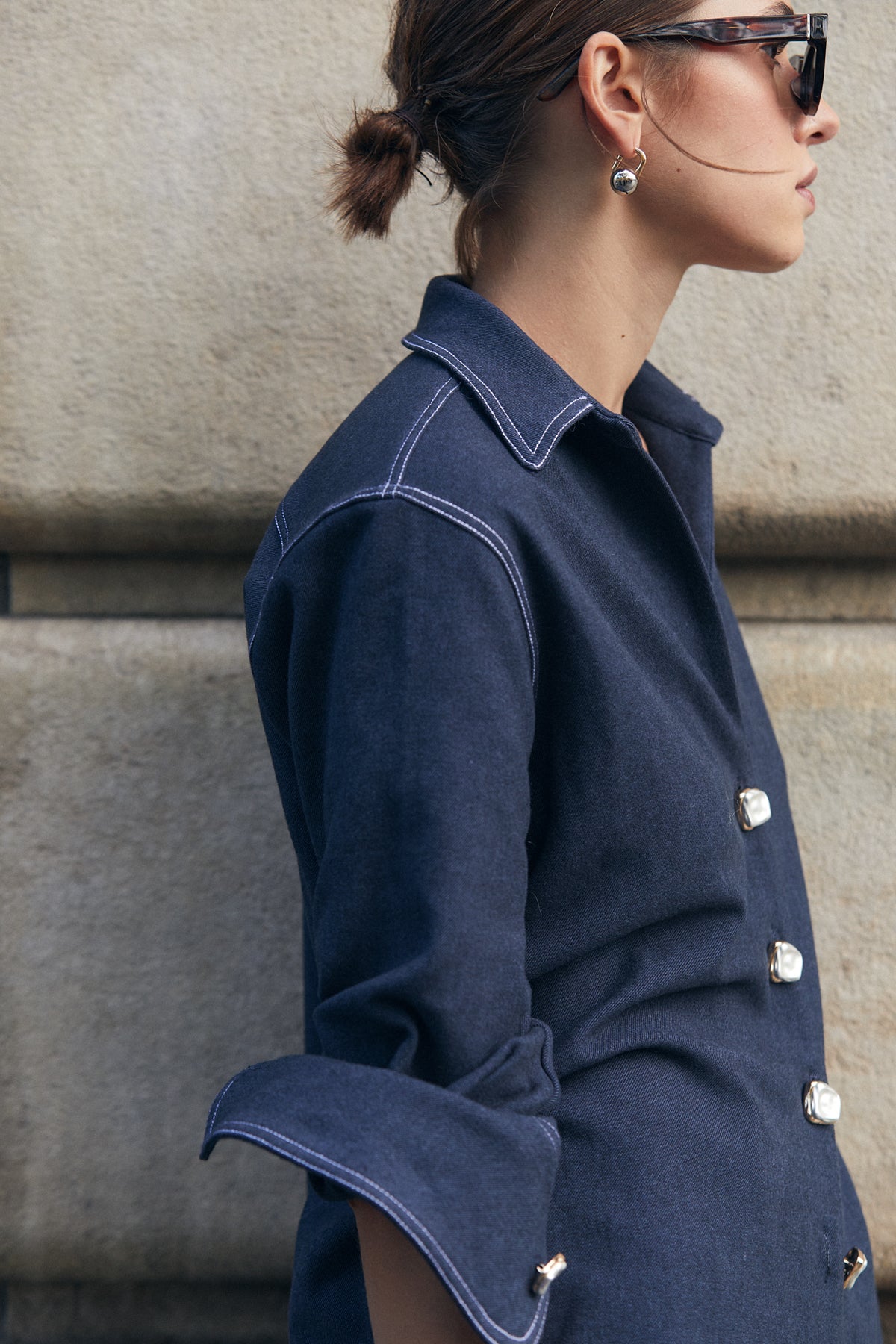 Camisa Fiona, Moonlit Wool