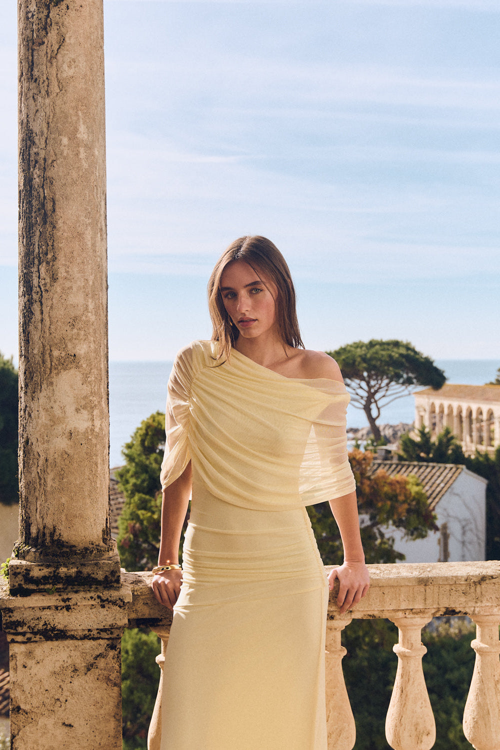 Vestido Dunia, Pale Banana Knit