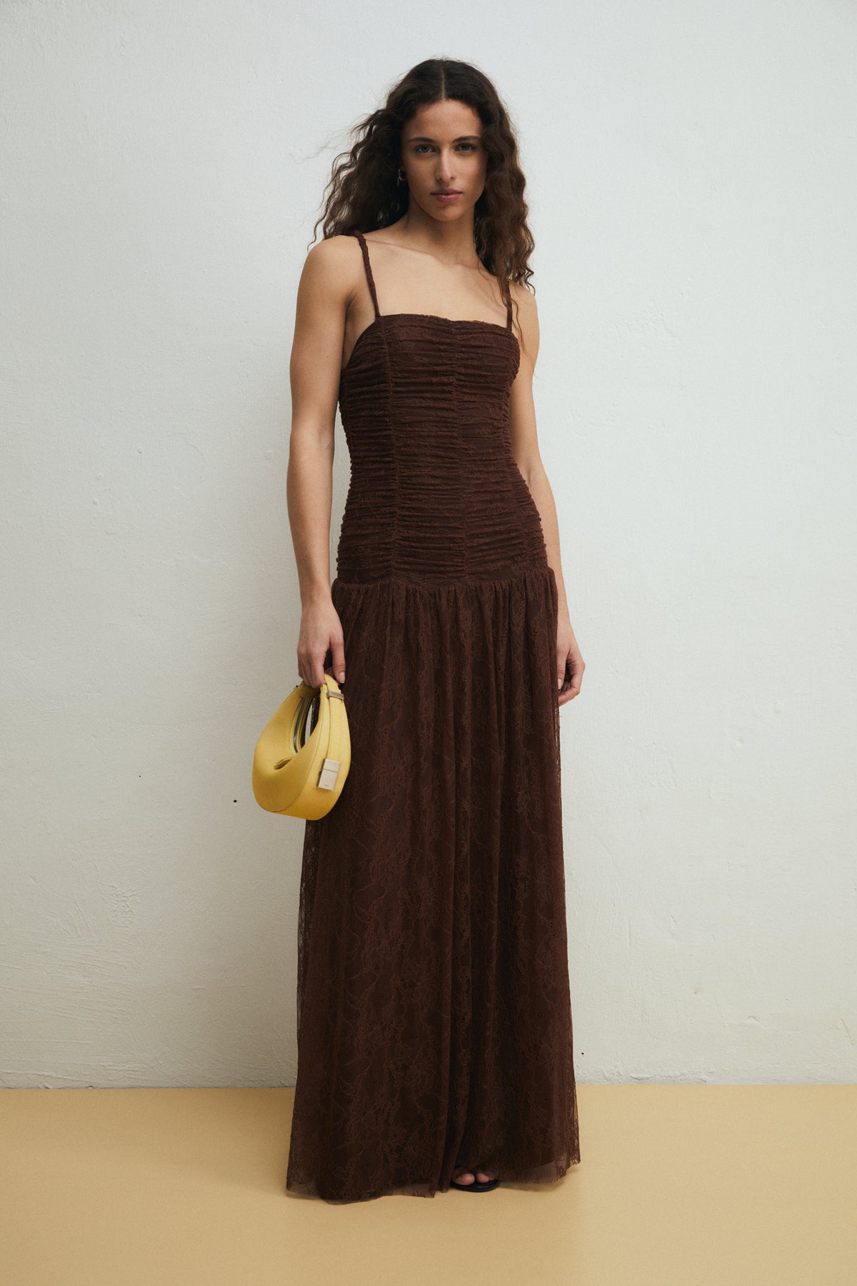 Ari Dress, Choco | Wedding Guest Maxi Dress – Avec Studio