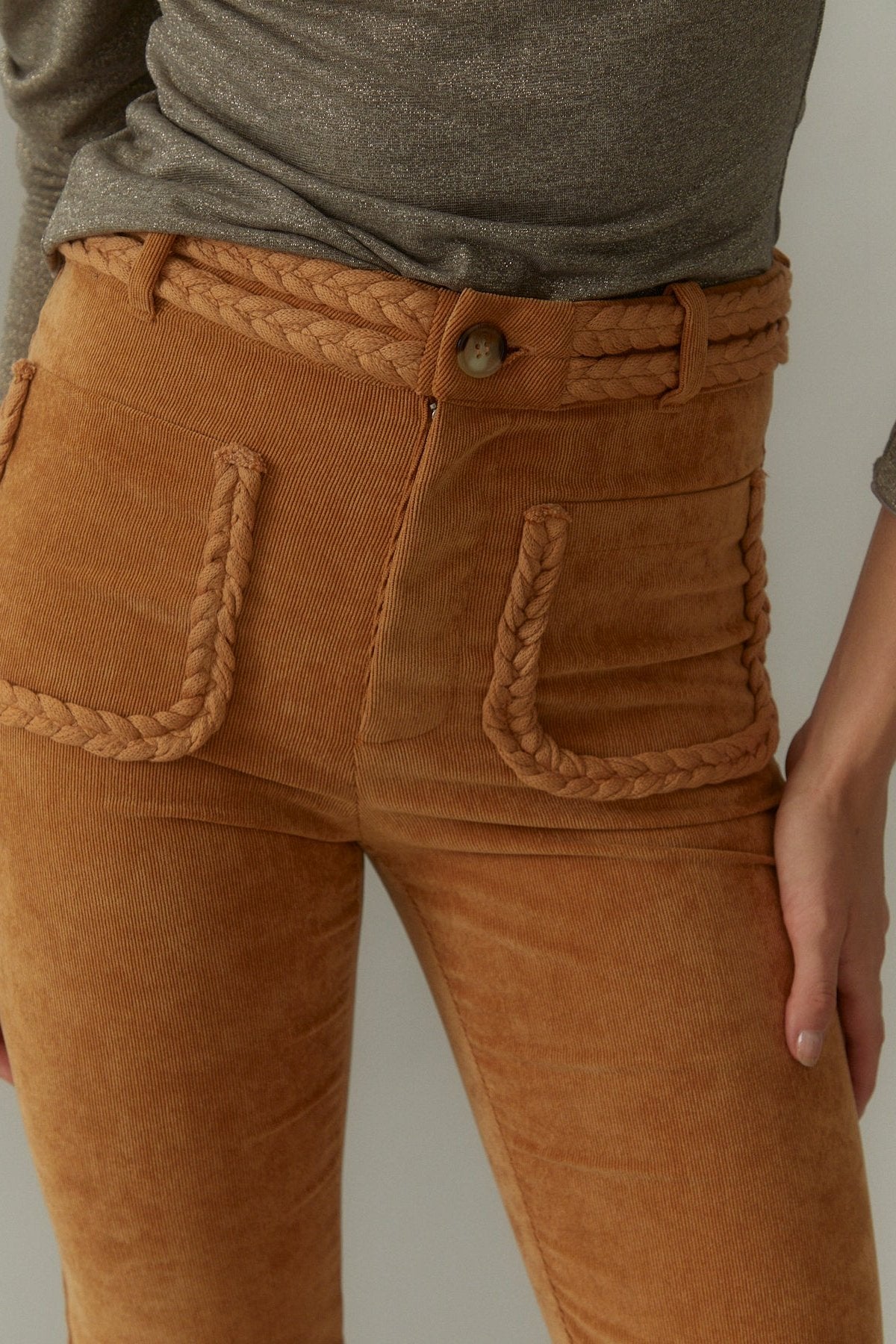 Nina Pants, Ocher Corduroy