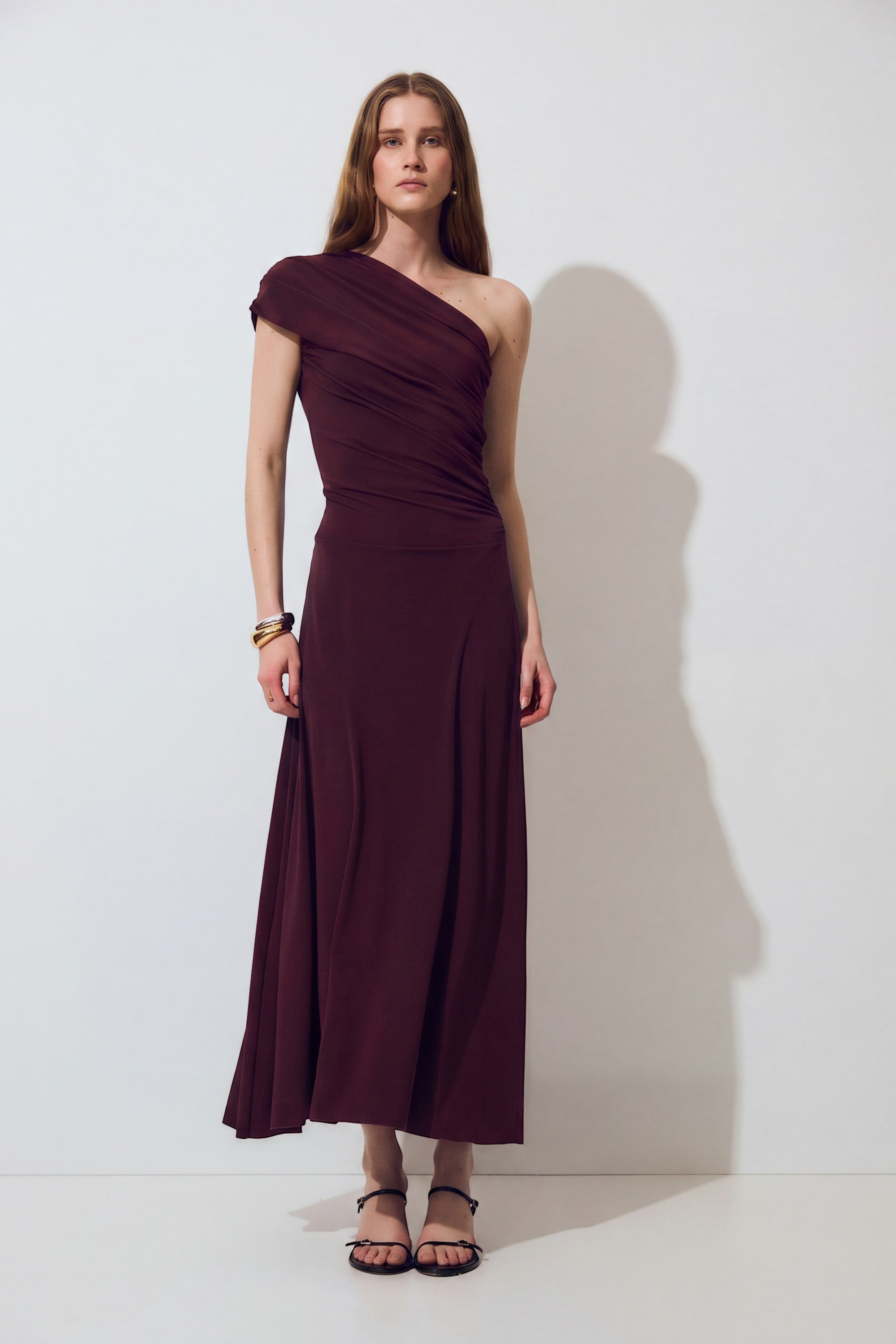 Agy Dress, Burgundy