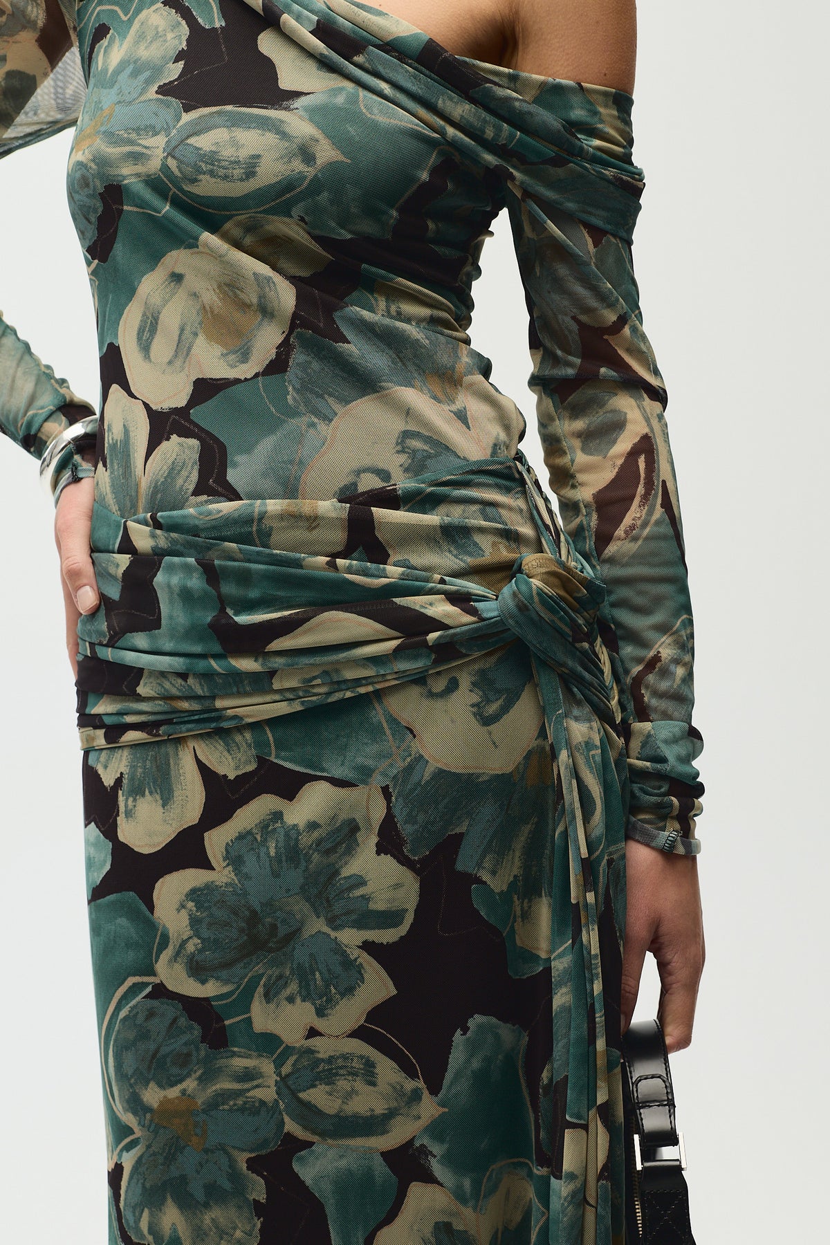 Aurelie Skirt, Aqua Print