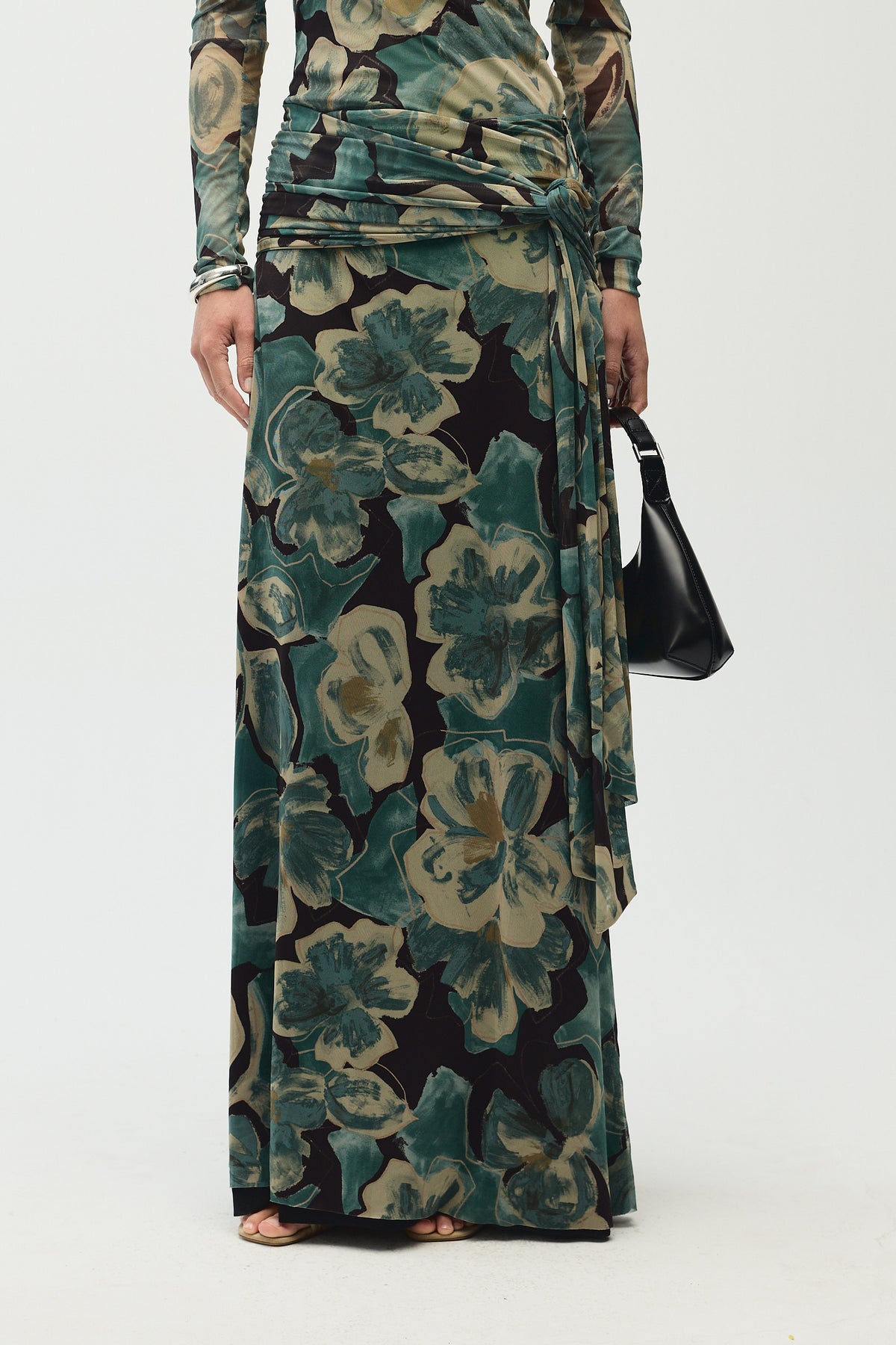 Aurelie Skirt, Aqua Print