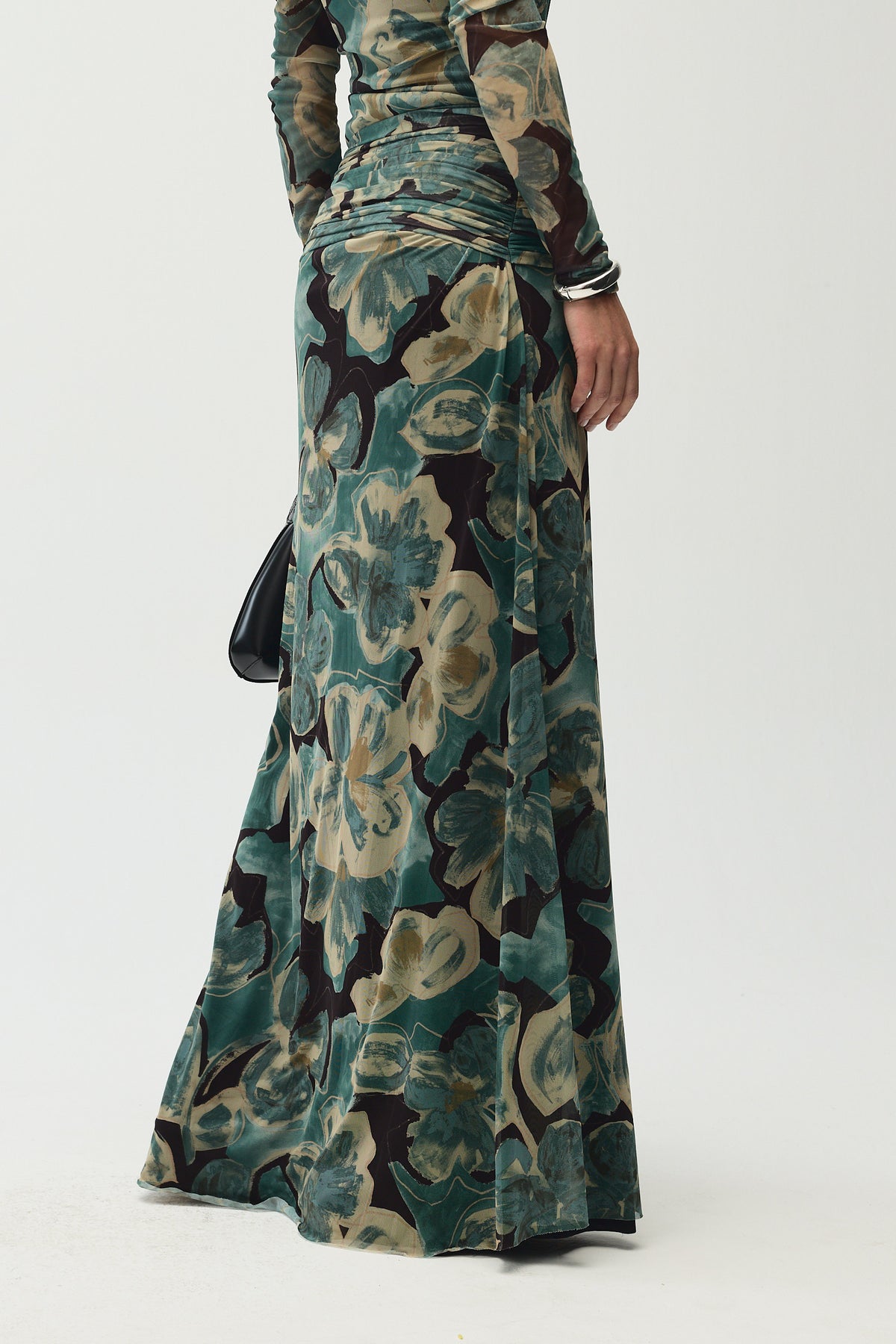 Aurelie Skirt, Aqua Print