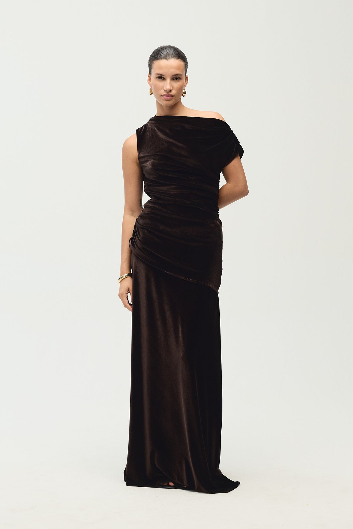Luisa Skirt, Maroon Velvet