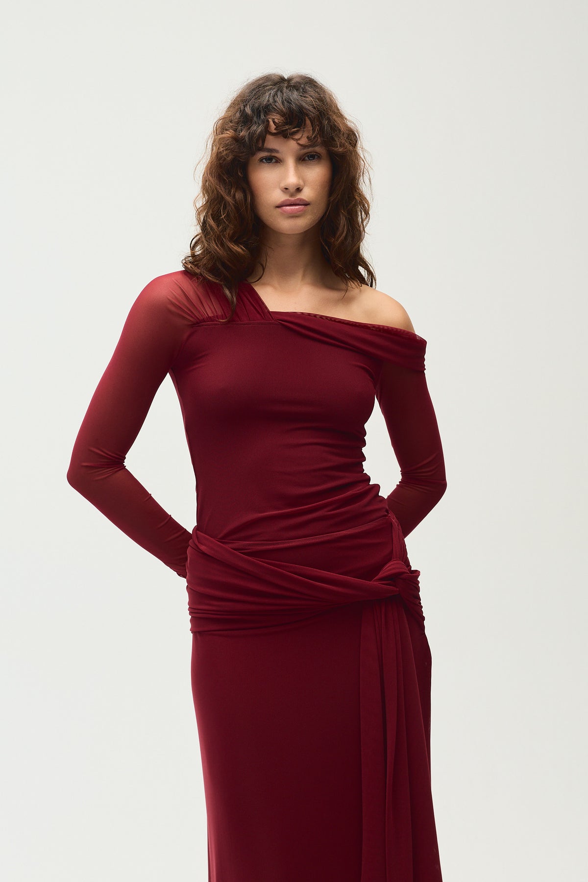 Aurelie Skirt, DK Red Mesh
