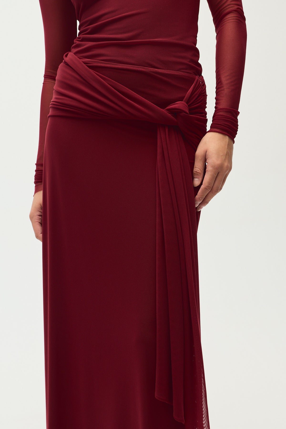 Aurelie Skirt, DK Red Mesh