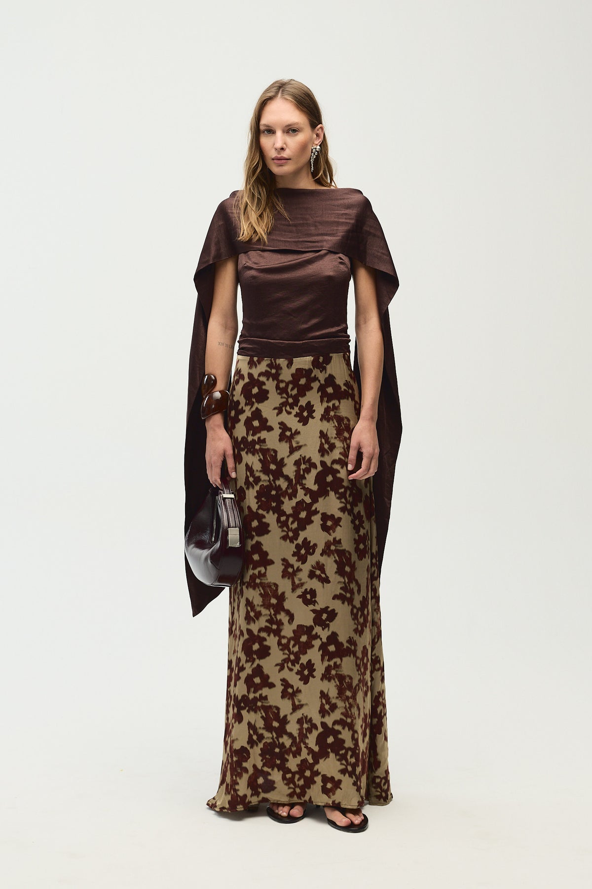 Delphine Dress, Ruby Print