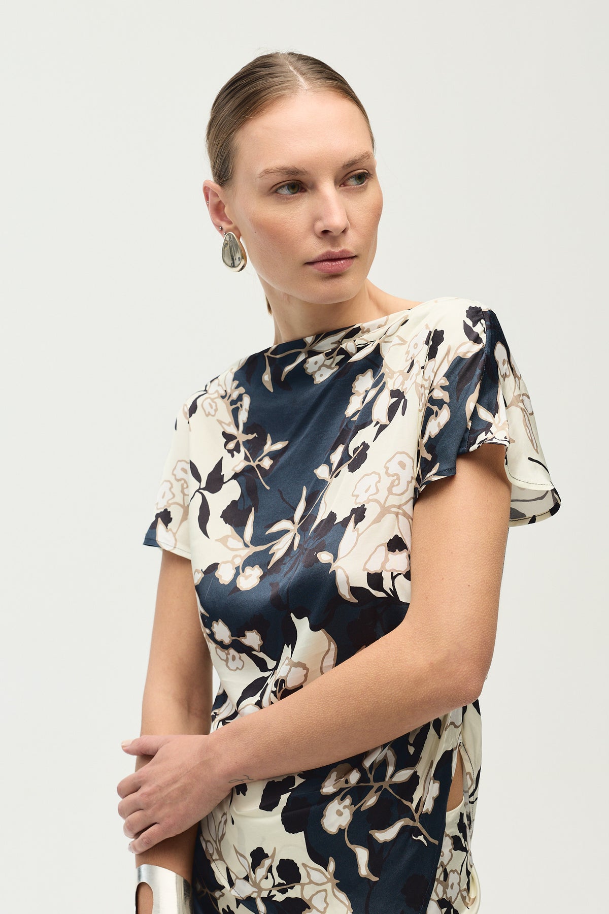 Camille Top, Bluebell Print