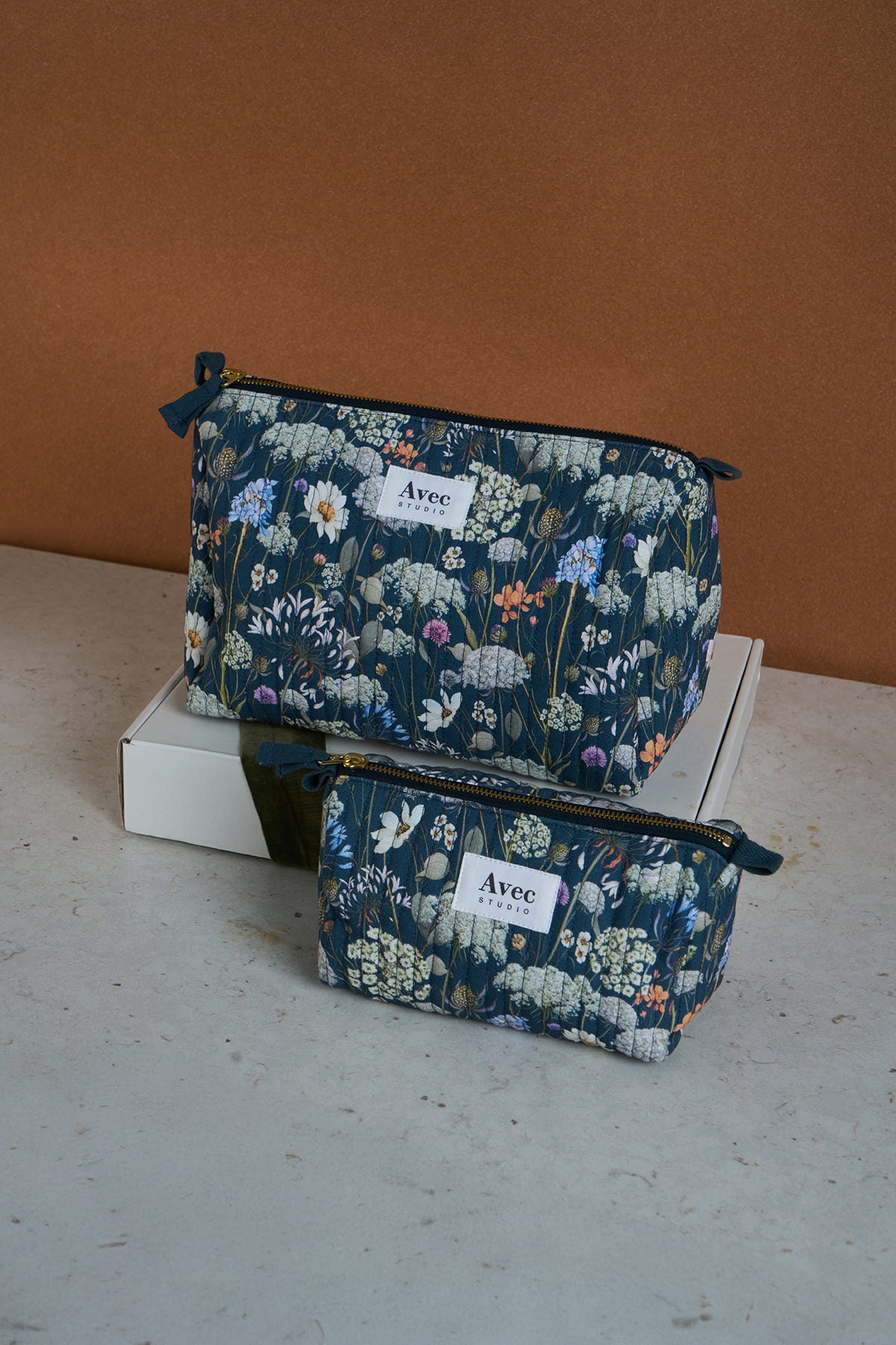 Large Beauty Bag, Wildflowers