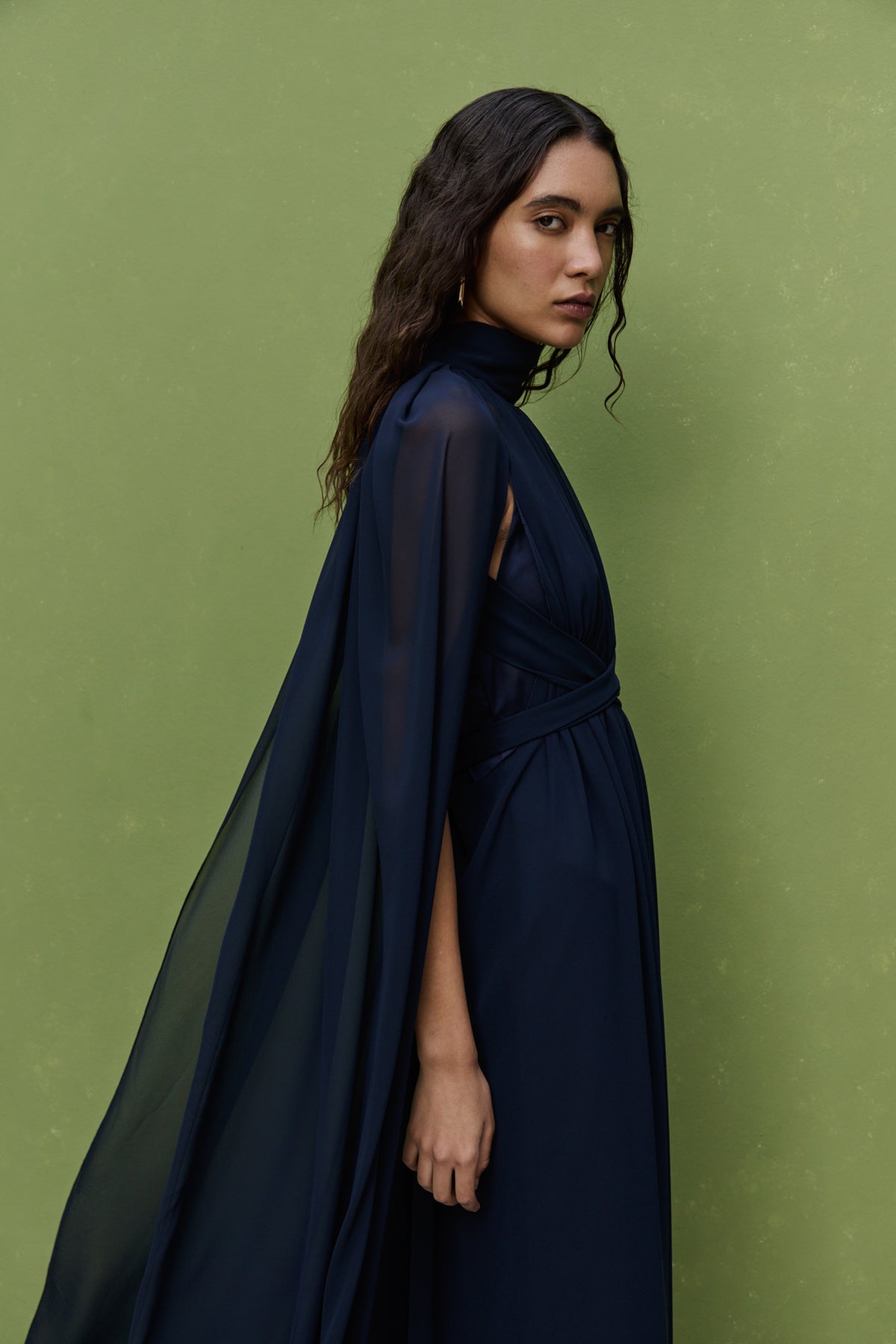 Riviera Cape & Dress, Navy