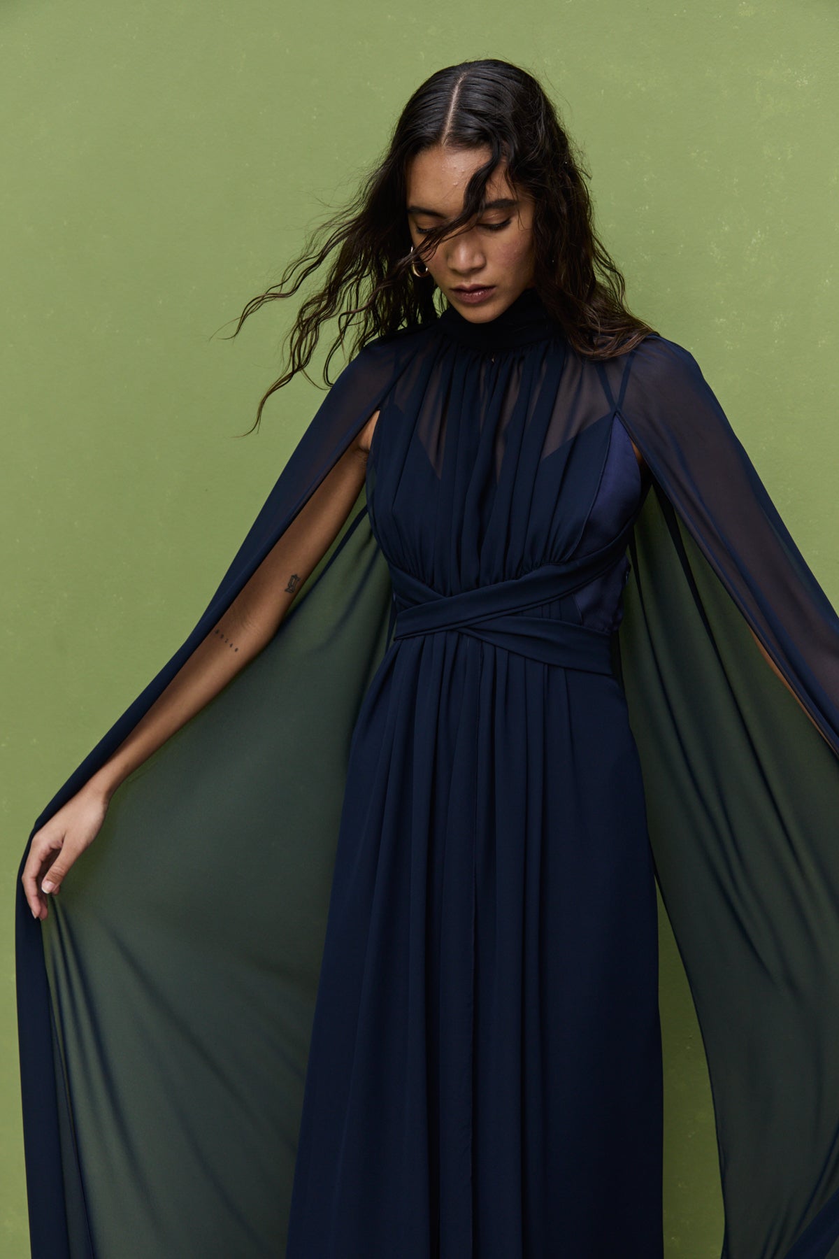 Riviera Cape & Dress, Navy