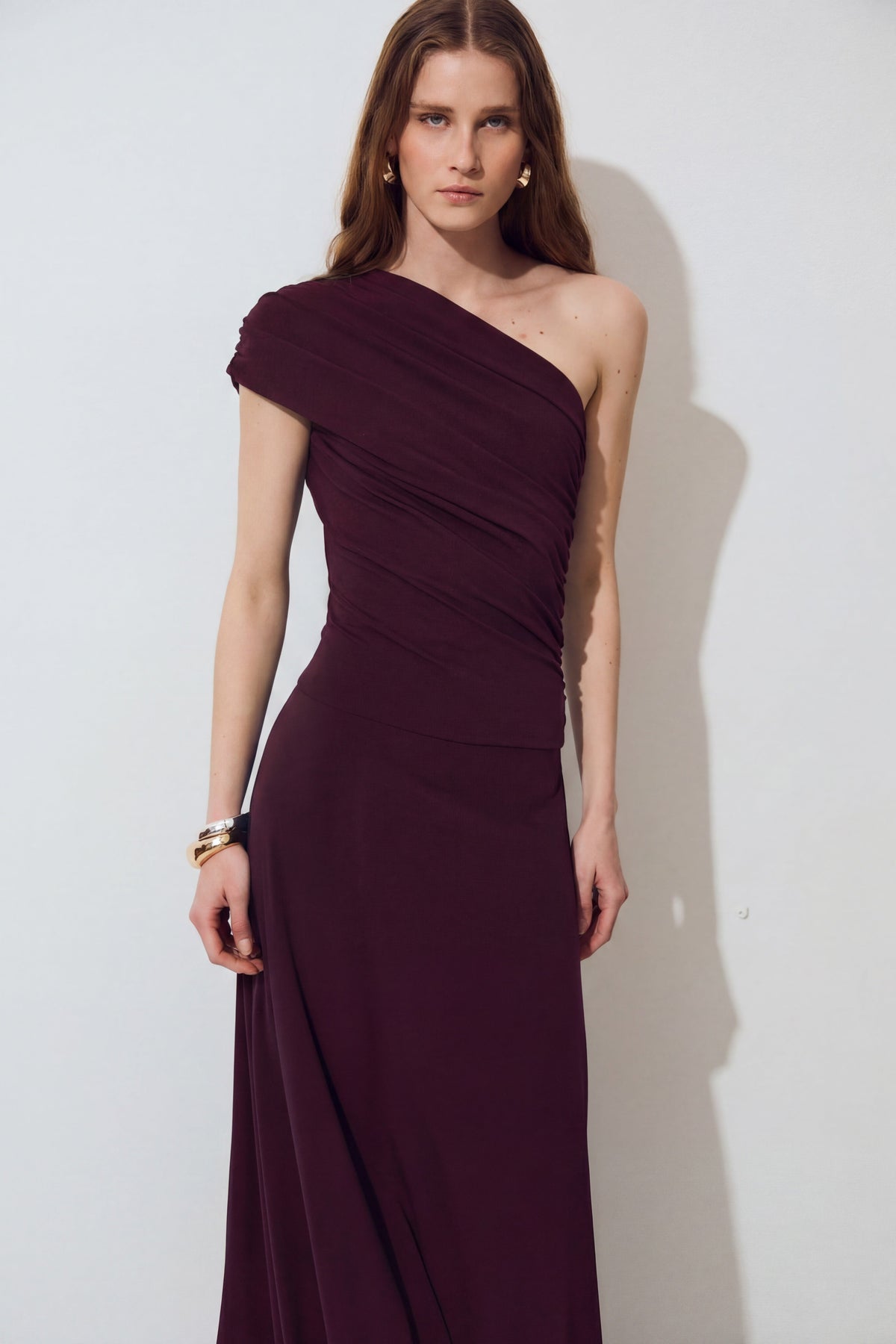 Agy Dress, Burgundy