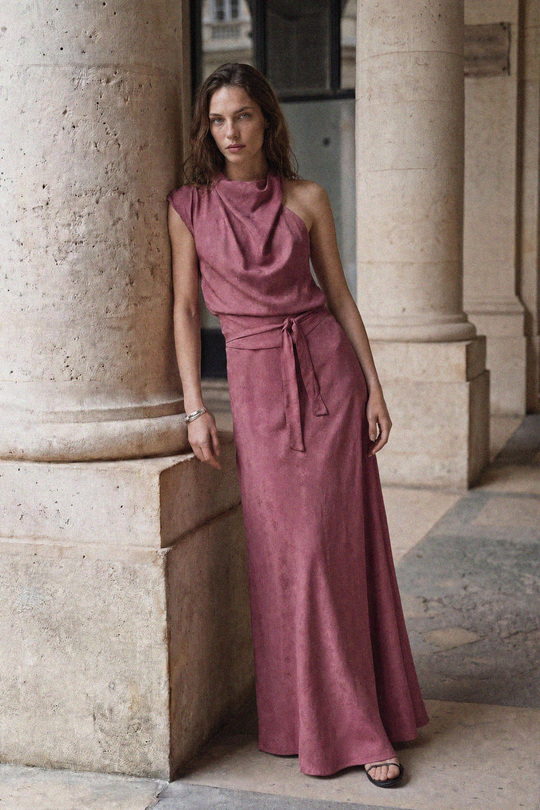Falda Nova, Jacquard Frambuesa