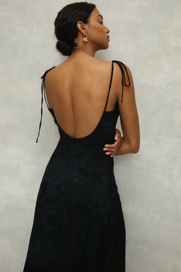 Amélie Dress, Jacquard Black