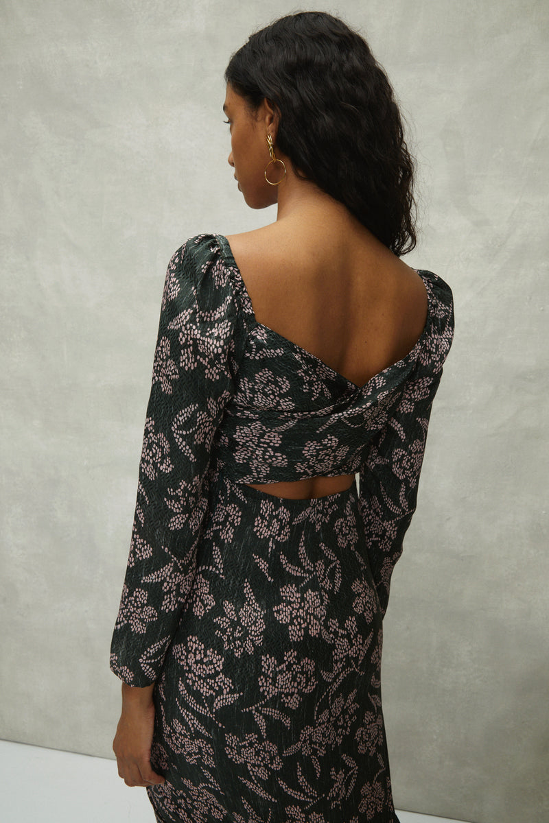 Ada Dress, Silk Print