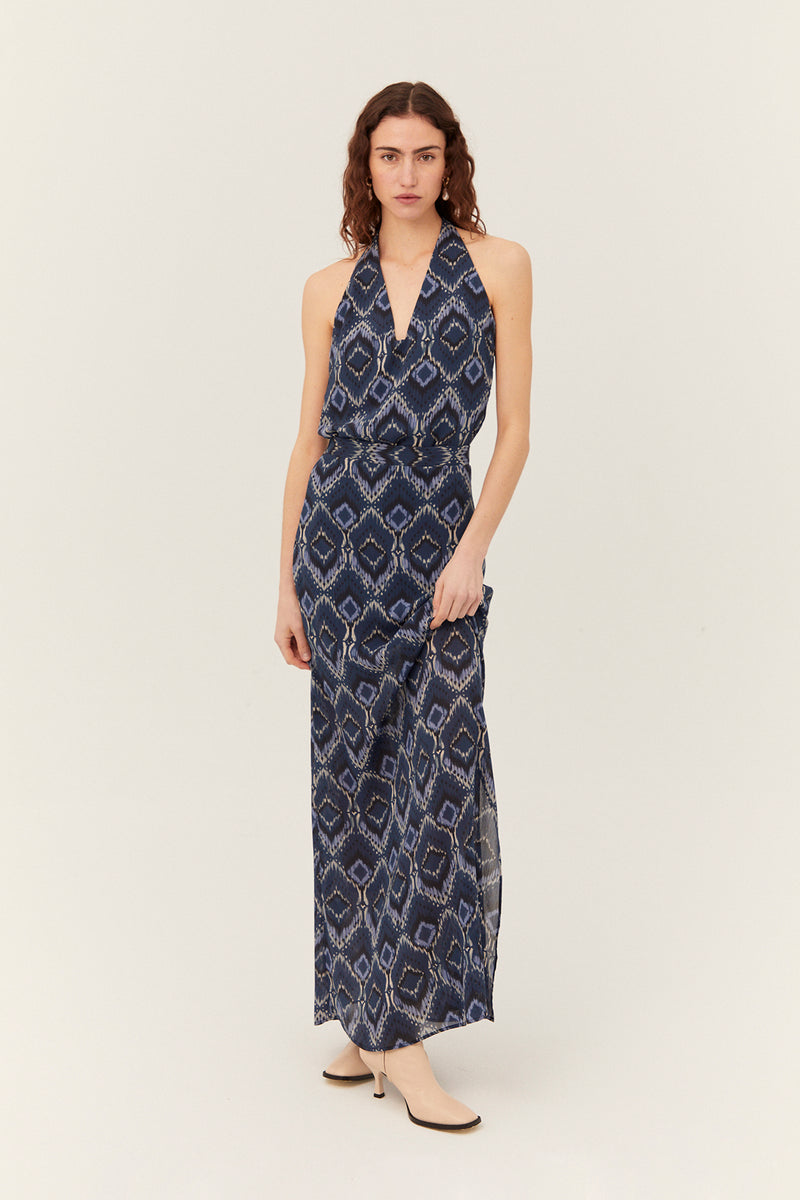 Amalfi Skirt, Ikat Print