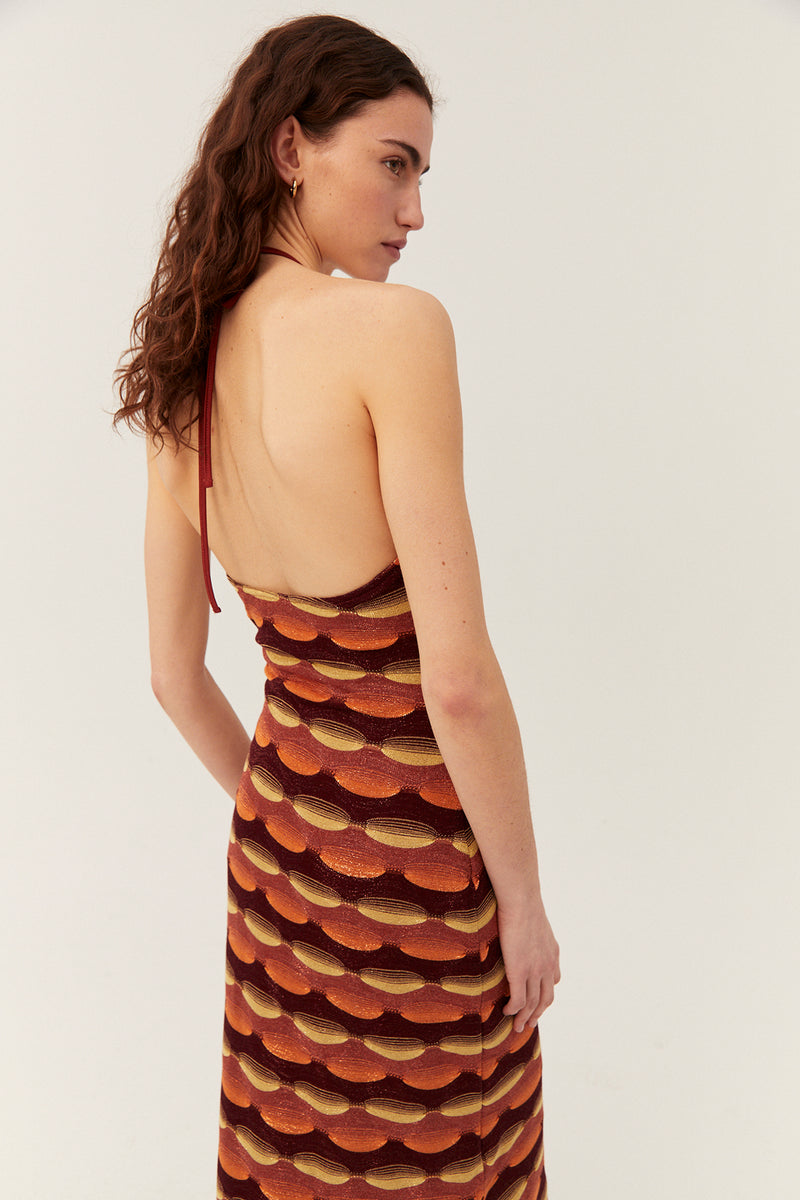 Gisele Dress, Sunset Print