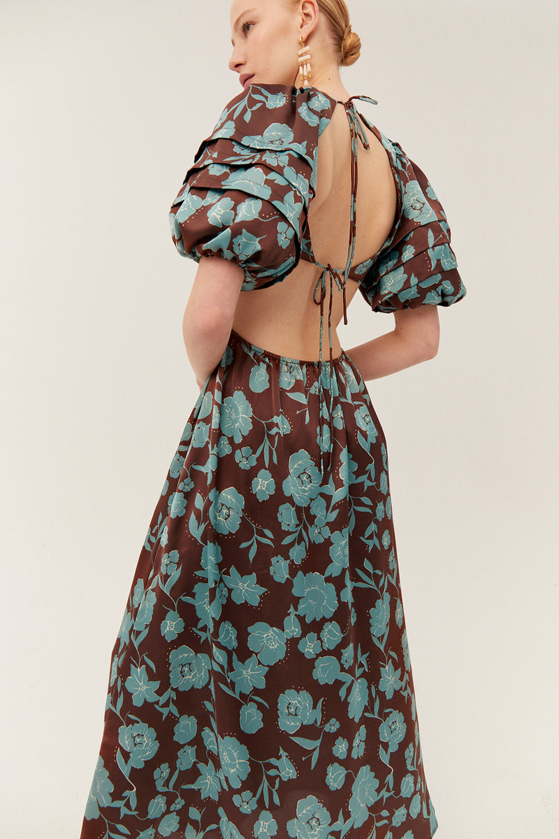 Morgan Dress, Flower Print