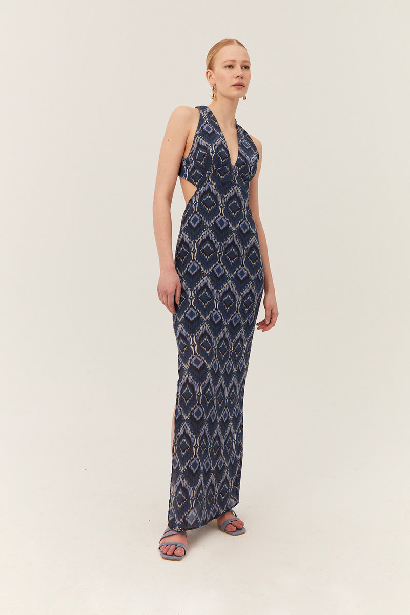 Malia Dress, Ikat Print